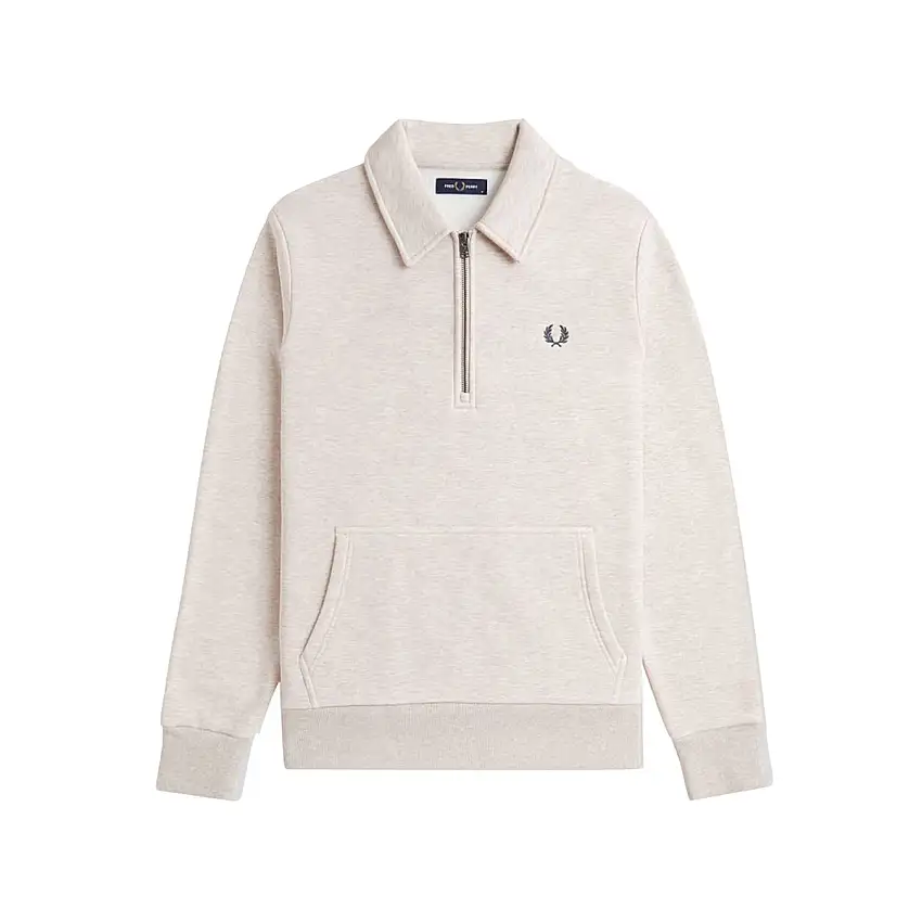 Felpa Uomo con colletto e mezza zip