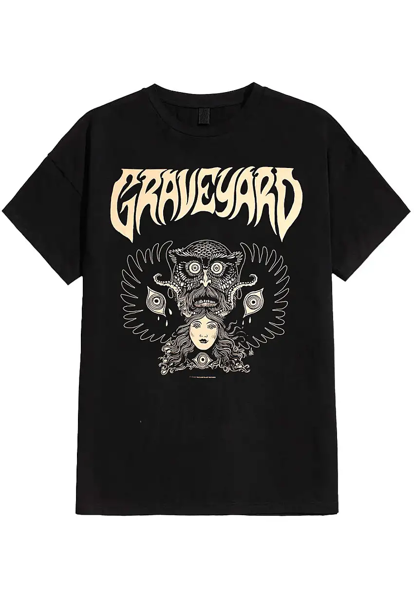 Graveyard - Monstertryck Black - T-Shirt