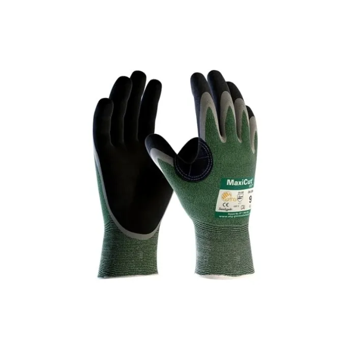 12 Paia - Guanti Da Lavoro ATG Maxicut Oil In Nitrile 34-304
