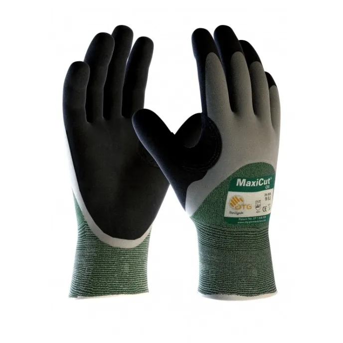 12 Paia - Guanti Da Lavoro ATG Maxicut Oil In Nitrile 34-305