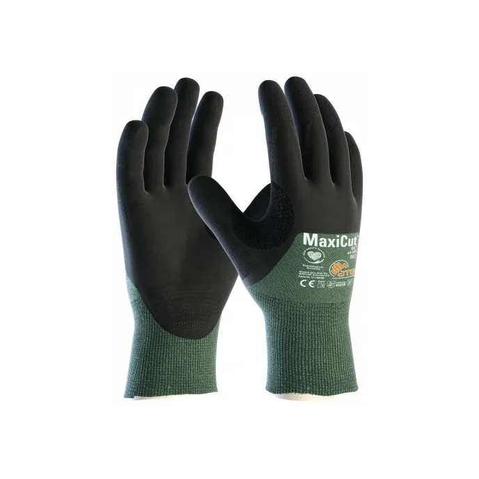 12 Paia - Guanti Da Lavoro ATG Maxicut Oil In Nitrile 44-305