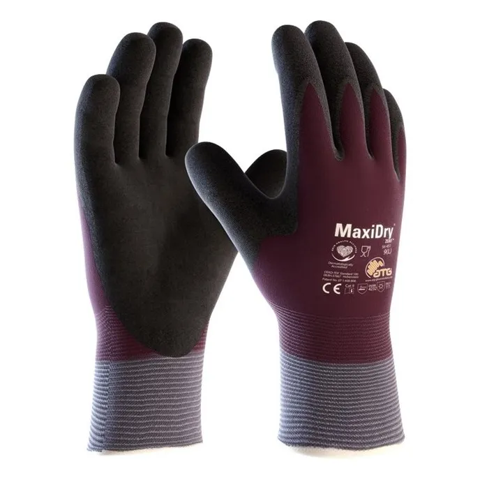 12 Paia - Guanti Da Lavoro ATG Maxidry Zero In Nitrile 56-451