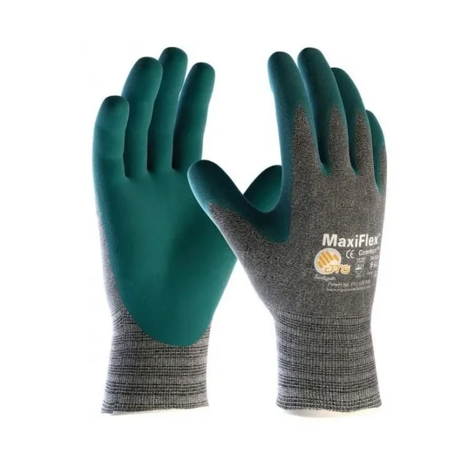 12 Paia - Guanti da Lavoro ATG Maxiflex Comfort in Nitrile 34-924