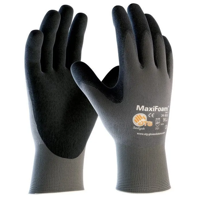 12 Paia - Guanti Da Lavoro ATG Maxifoam In Nitrile 34-900