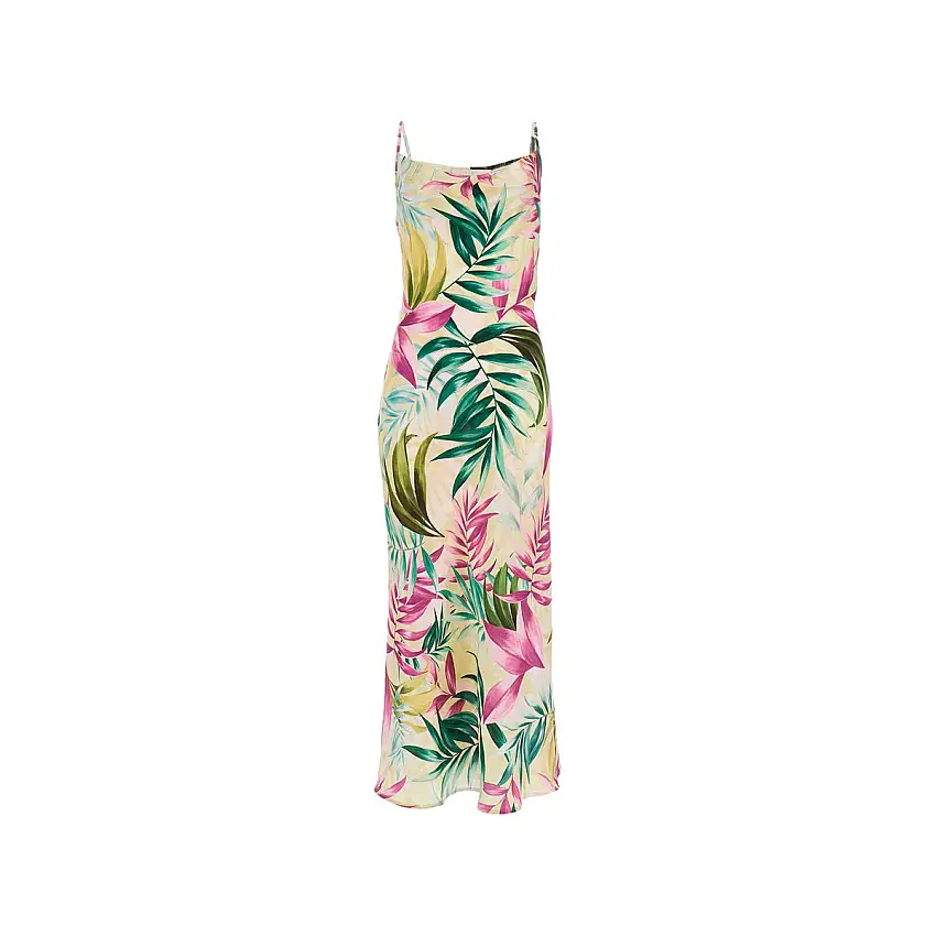 Abito Donna midi fantasia tropical