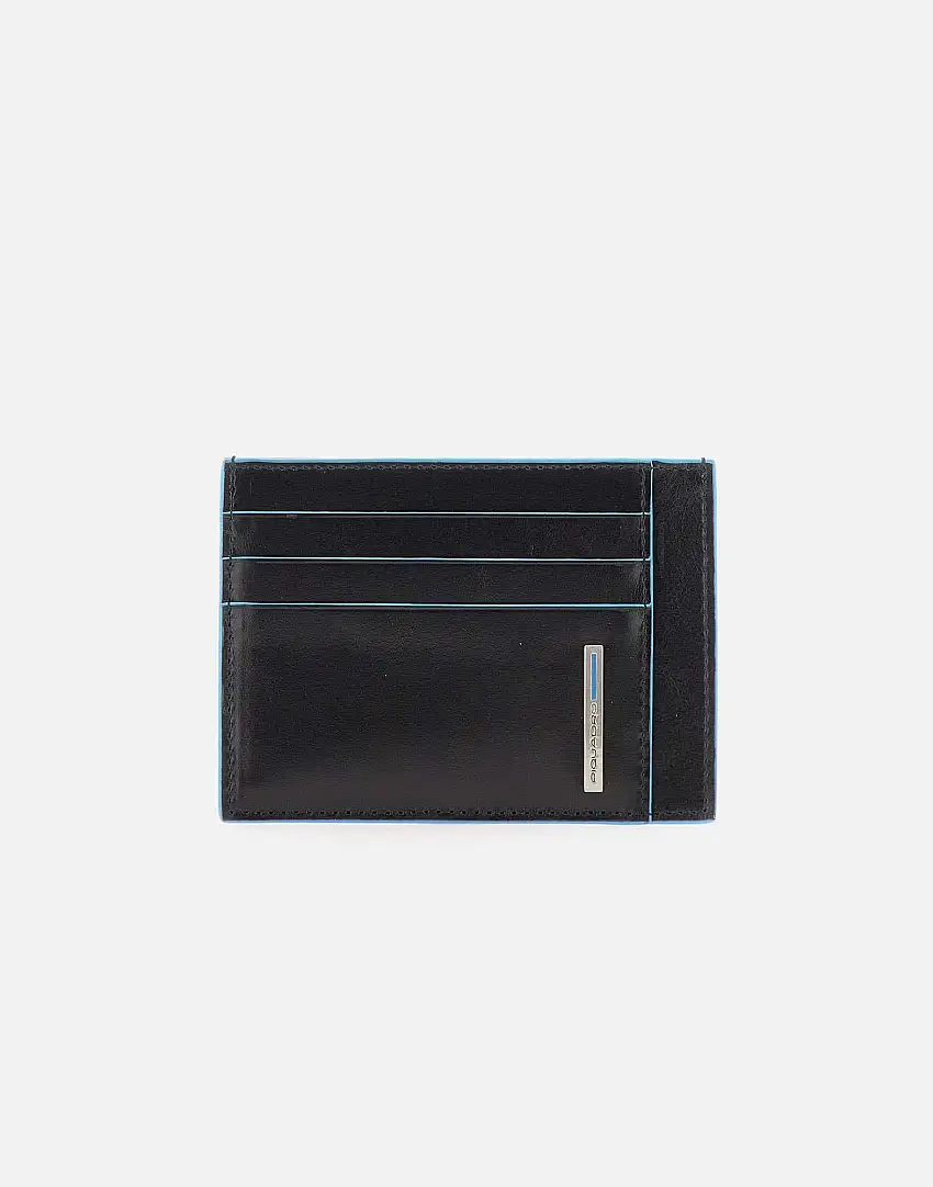 "Blue Square" leather card holder 64611950