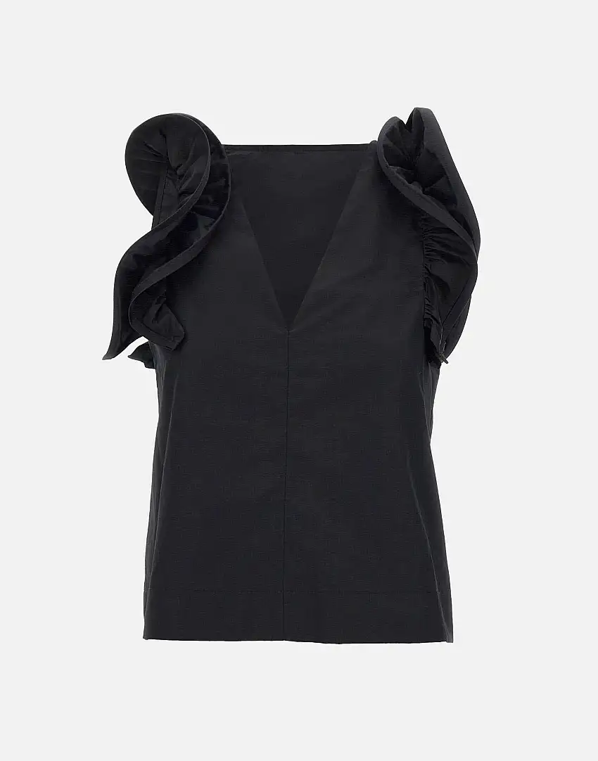 Cotton poplin blouse 74821919