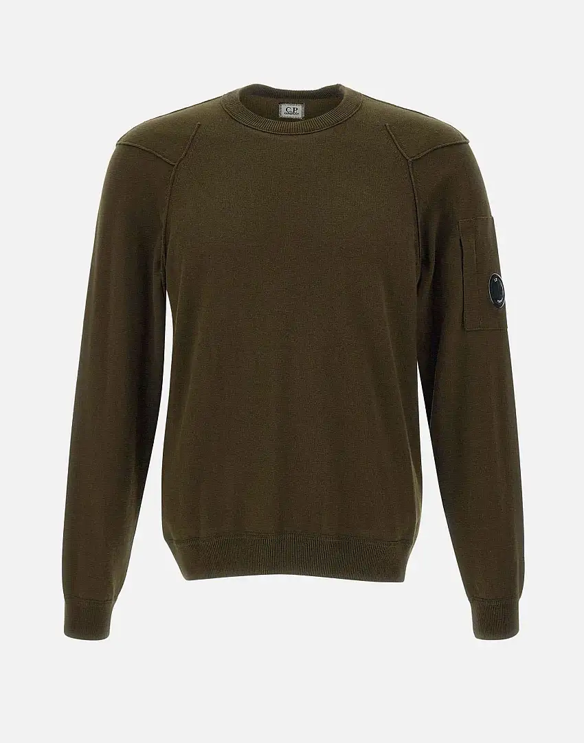 "Sea Island Crewneck Lens Knit" 34563373