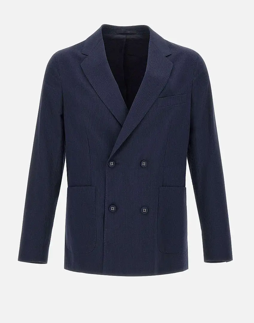 "Leon cotton Seersucker" blazer 57687631