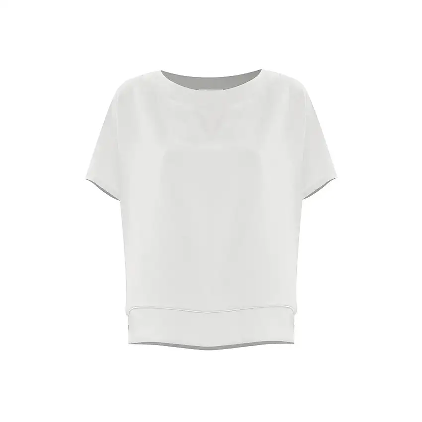 Blusa Donna in viscosa a maniche corte