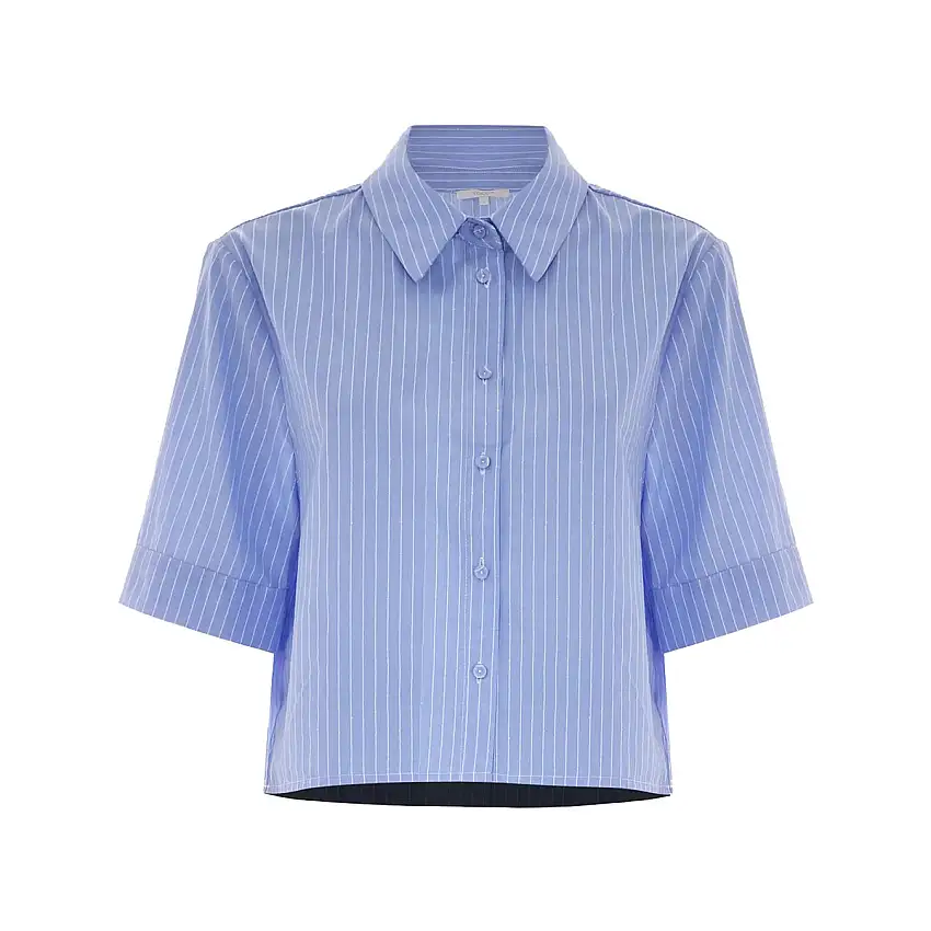Camicia Donna cropped maniche 3/4