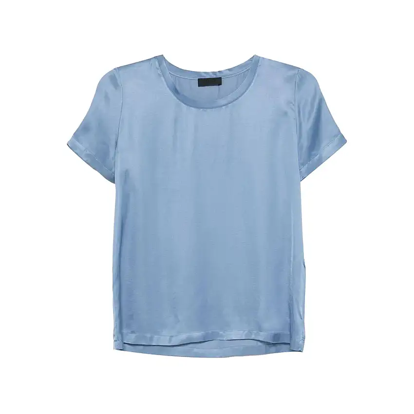 Blusa Donna in raso tinta unita