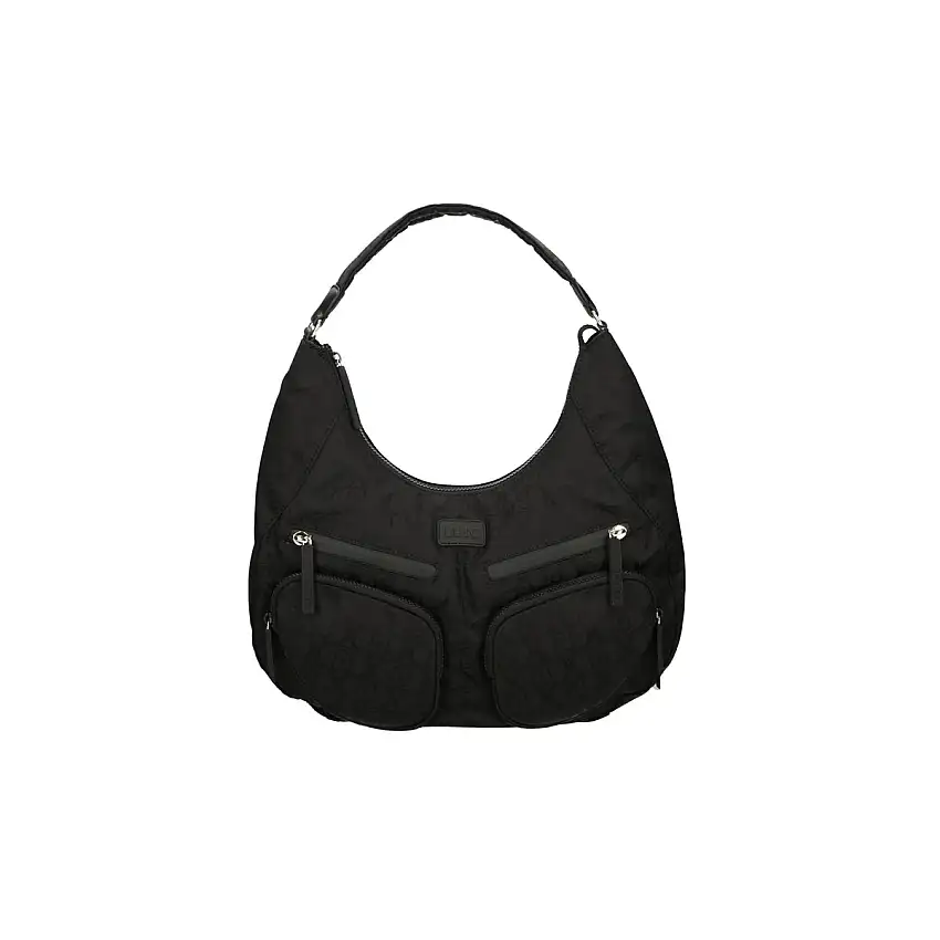 Borsa Donna in nylon logato con tasche