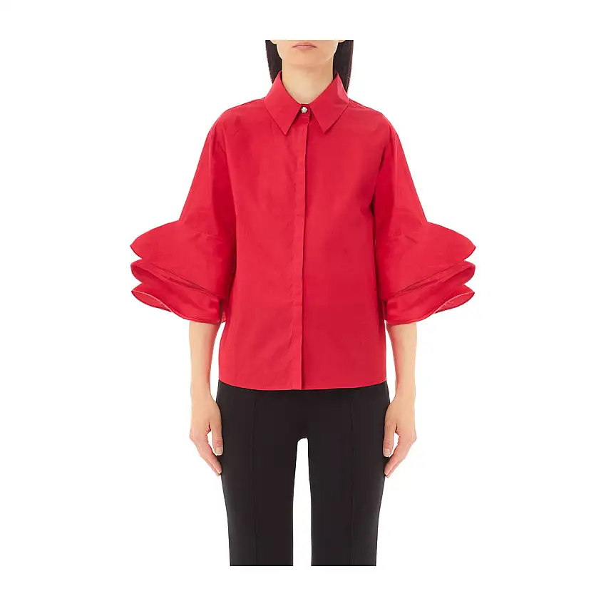 Camicia Donna con maniche svasate a 3/4