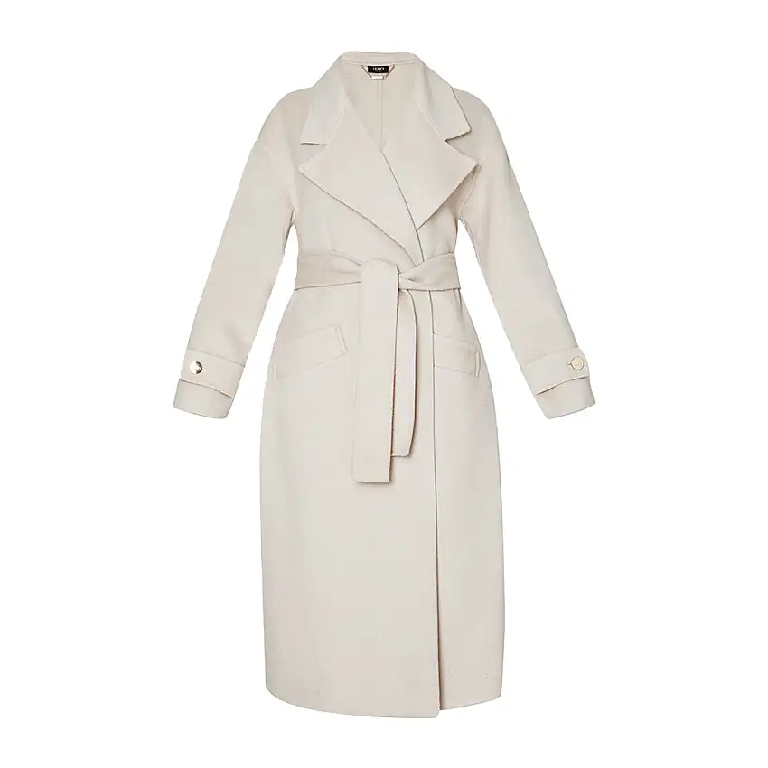 Cappotto Donna in misto lana con cintura