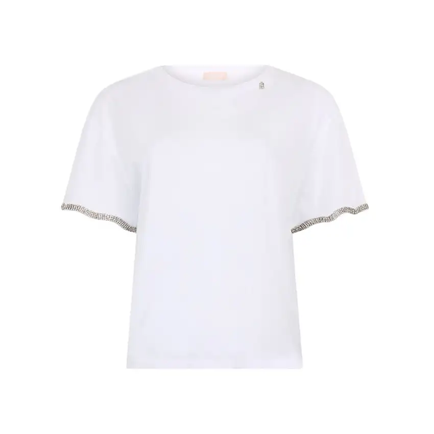 T-shirt Donna maniche con strass