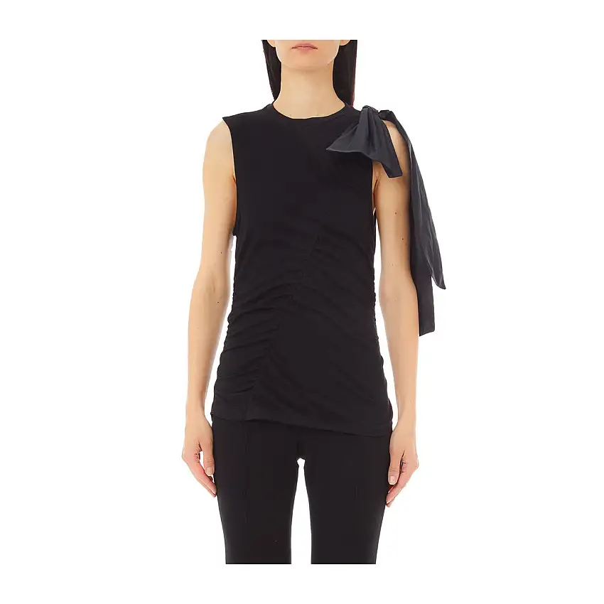 Top Donna con fiocco sulla spalla