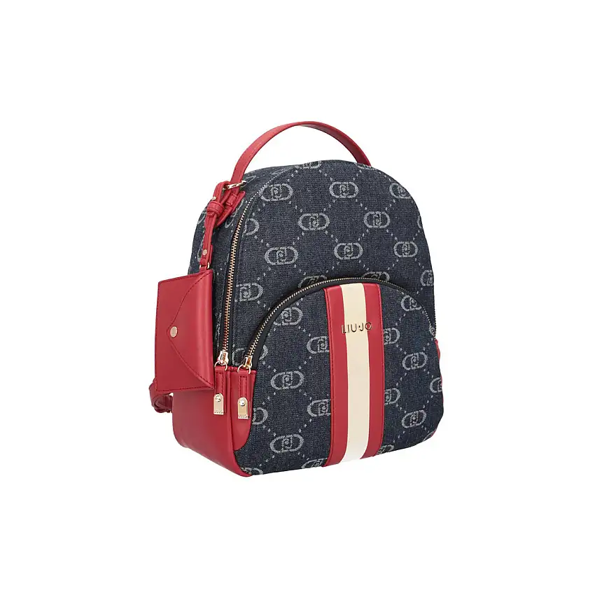 Zainetto Donna in denim con tasca frontale