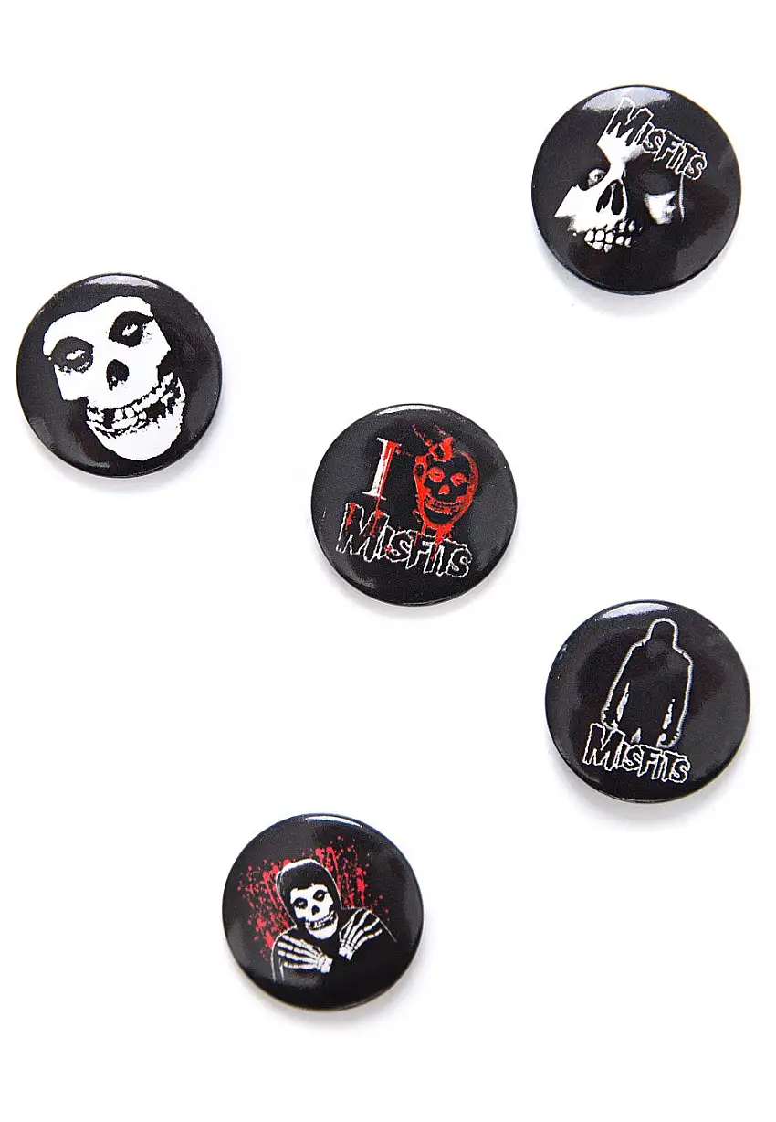 Misfits - Pack of 5 - Set di bottoni
