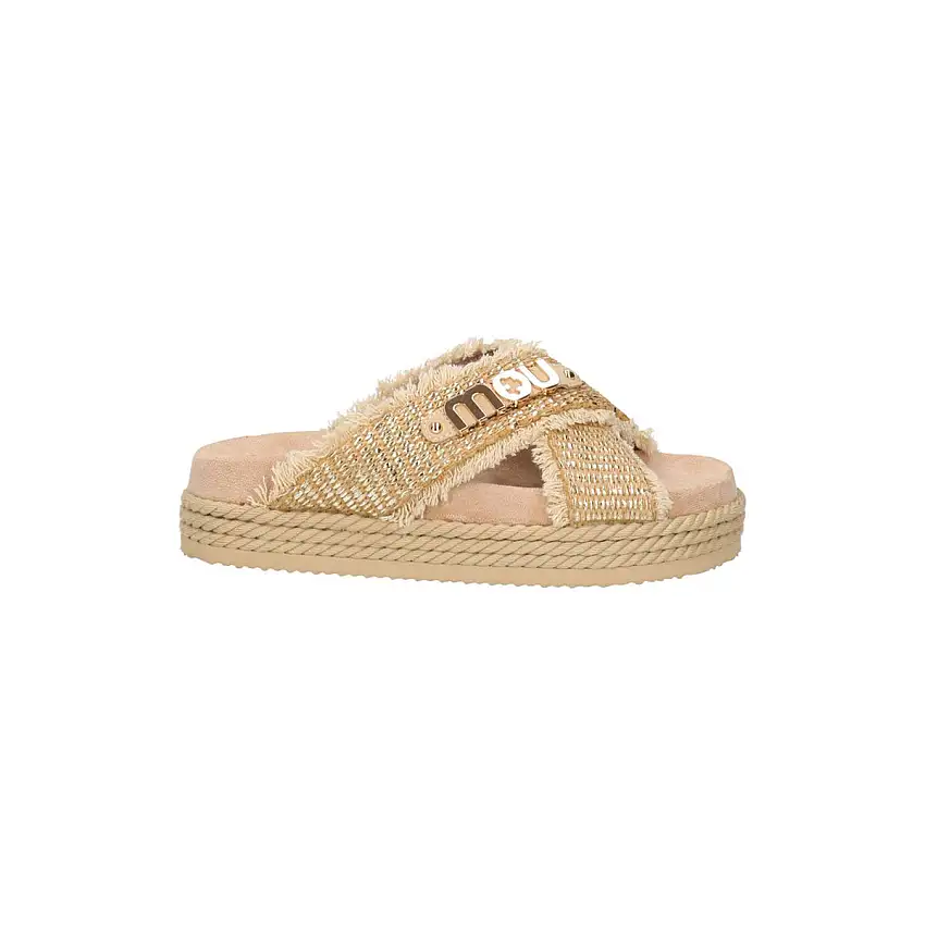 Ciabatta Donna Cris Cros Rafia Sandal