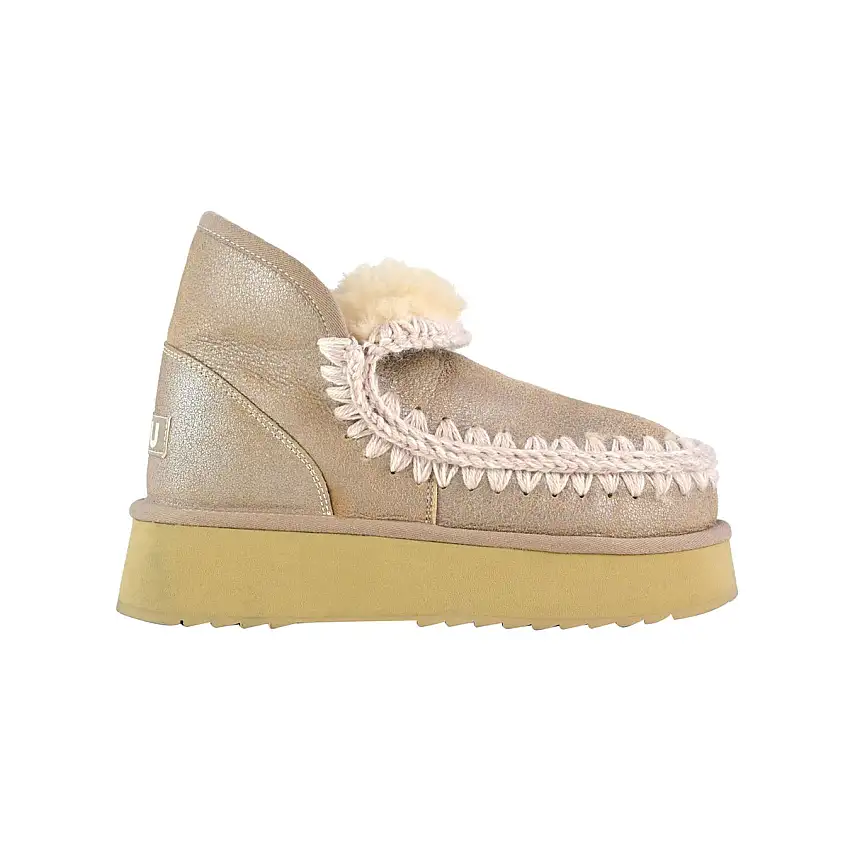 Stivaletto Donna Mini Eskimo Platform metalic