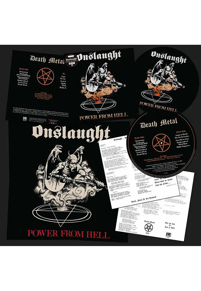 Onslaught - Power From Hell Picture - Colored Vinyl