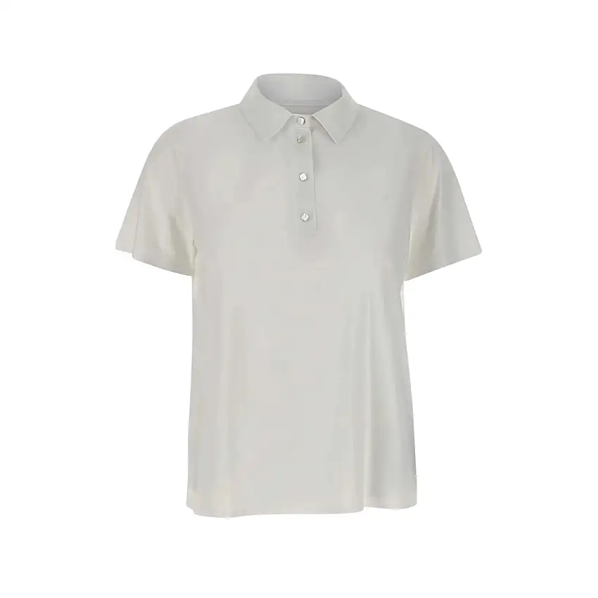 Polo Donna con bottoni gioiello