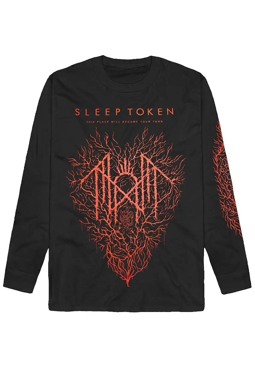 Sleep Token - Red Coral Heart - T-Shirt a maniche lunghe