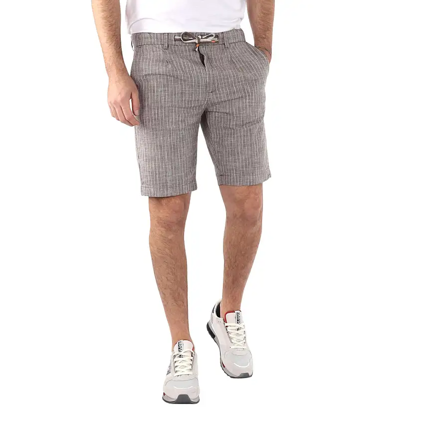 Bermuda Uomo con coulisse in lino e cotone