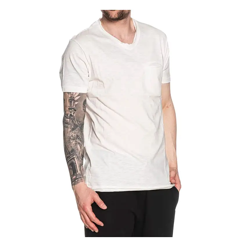 T-shirt Uomo a V con taschino